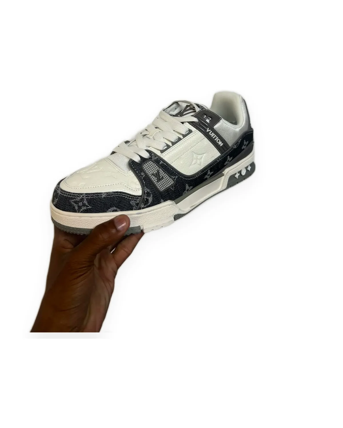 Trainer Sneaker — Denim/Cream