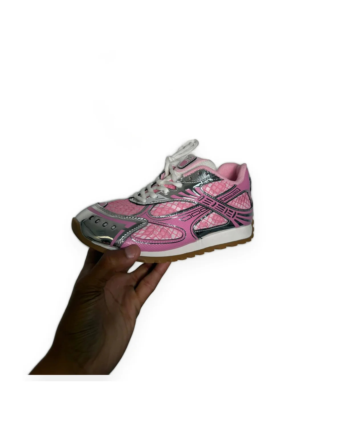 Runner Sneaker — Pink/Silver