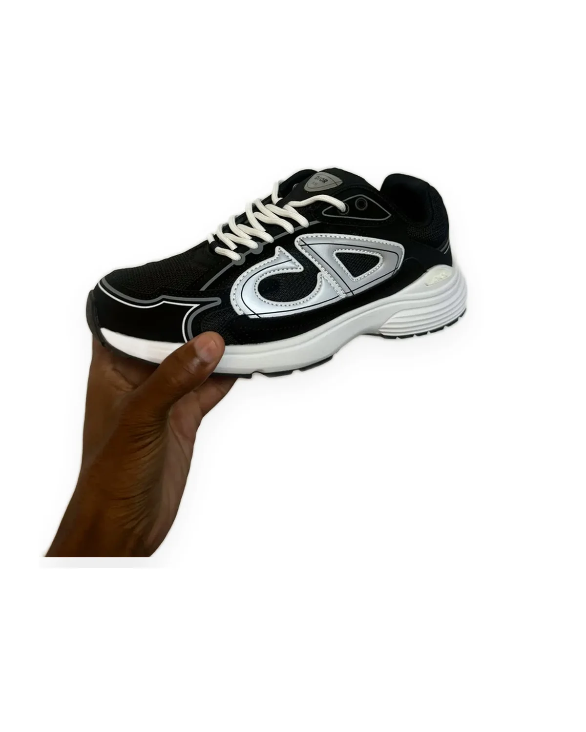 Runner Sneaker — Black/White