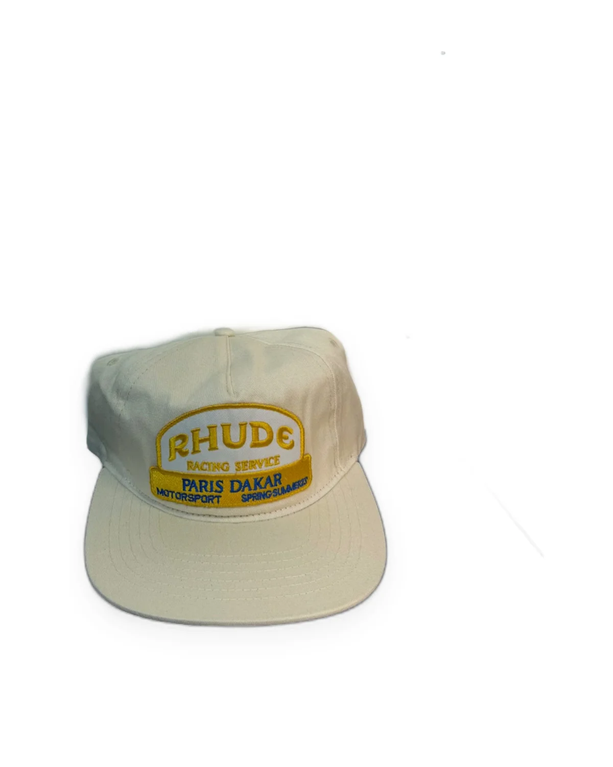 Cream Racing Service Patch Cap