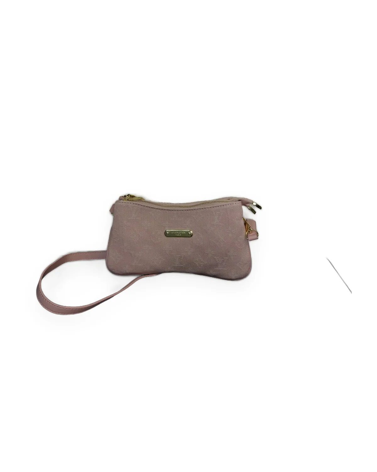 Pink Monogram Crossbody Pouch