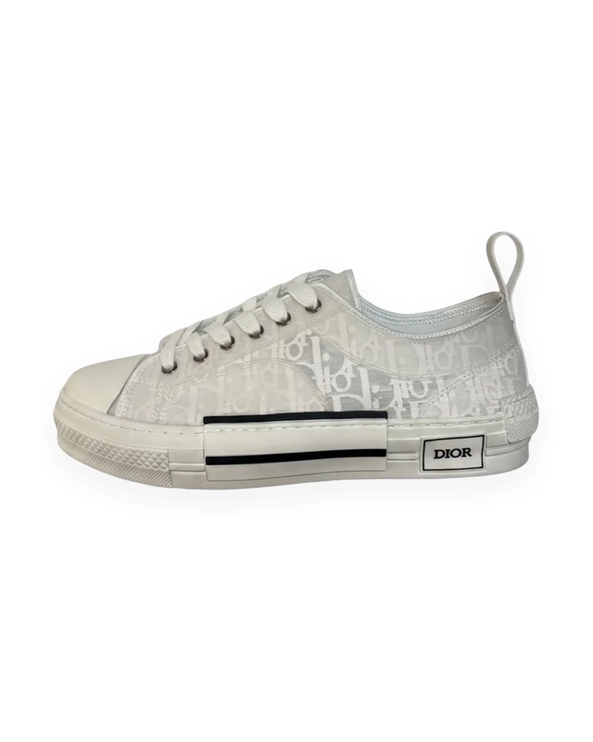 Low-Top Canvas Sneaker — Triple White