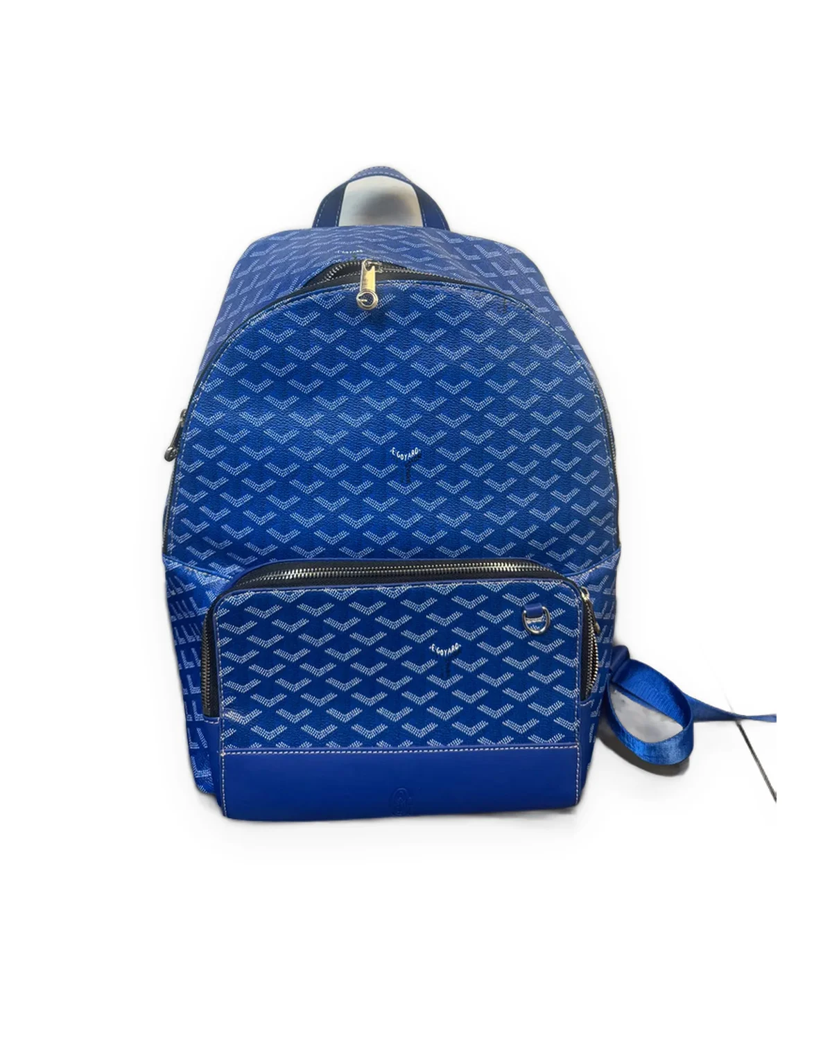 Cobalt Blue Chevron-Print Backpack