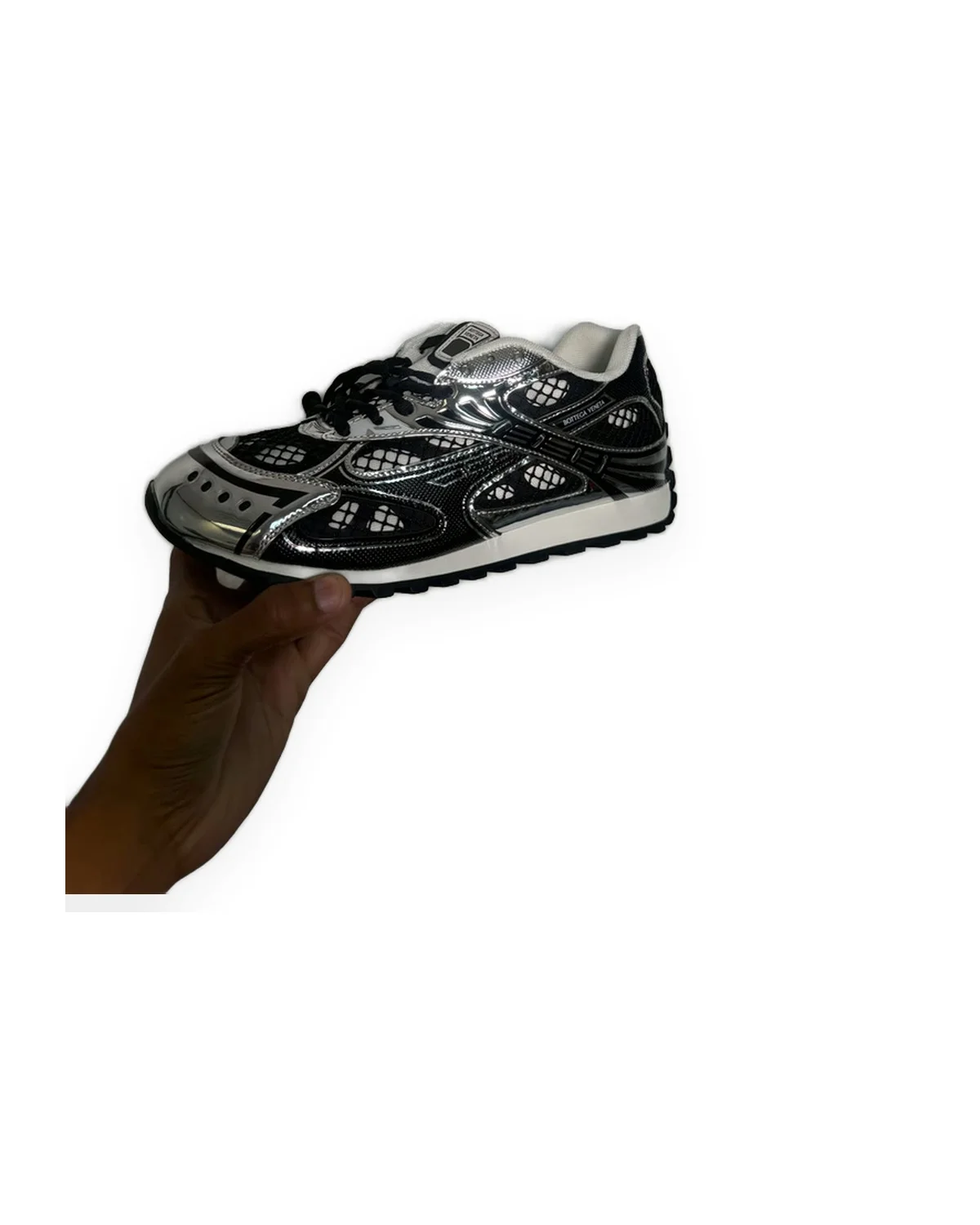 Runner Sneaker — Black/Silver