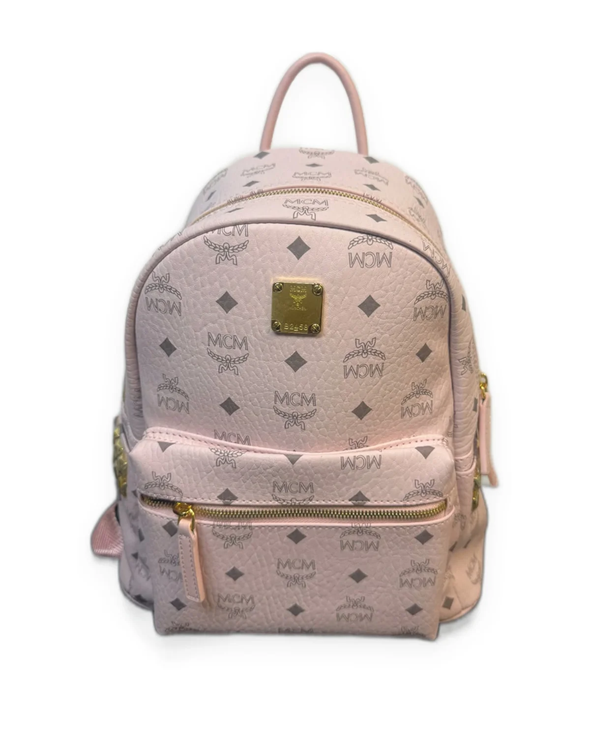 Pink Monogram Mini Backpack with Gold Hardware