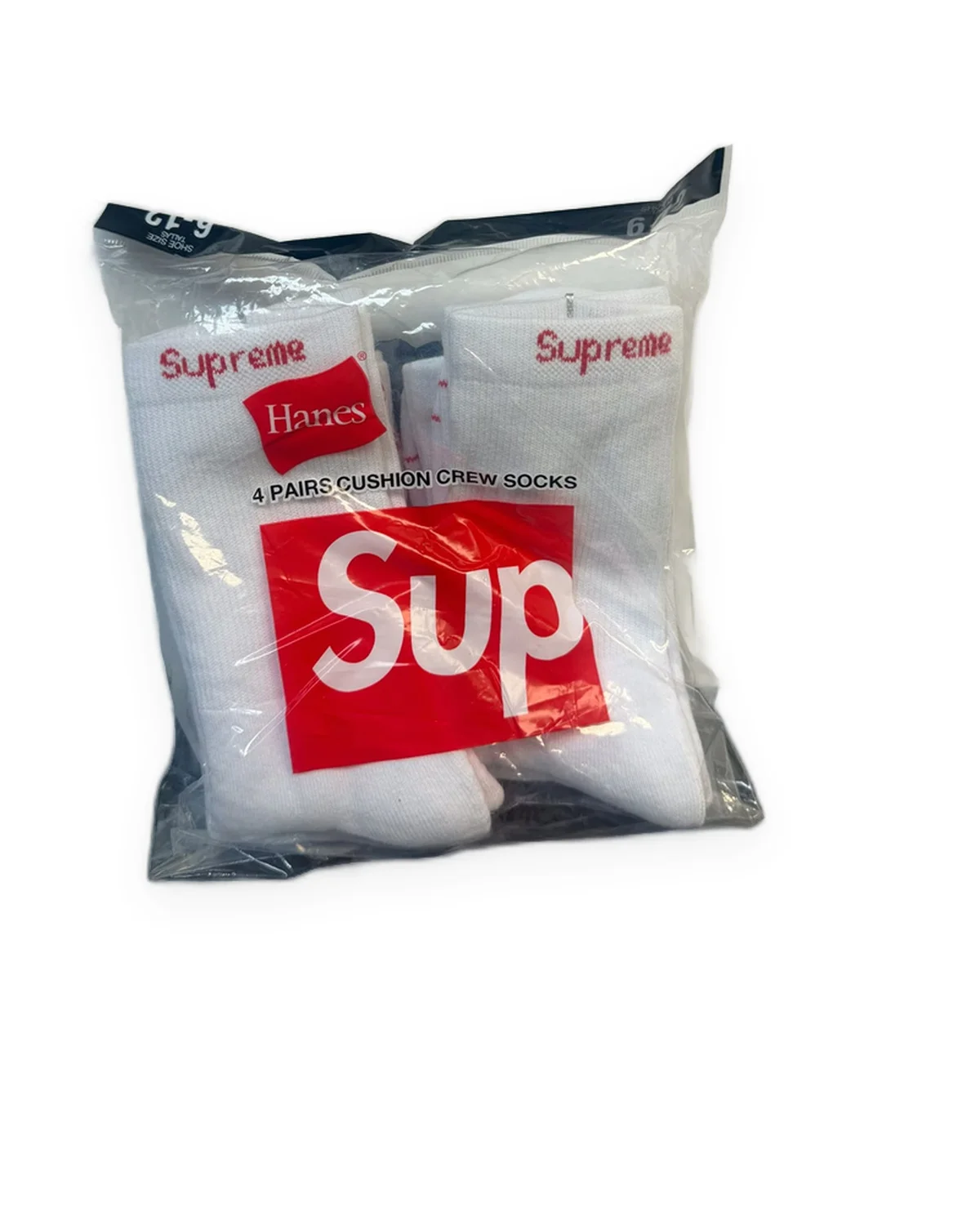 White Cushion Crew Socks 4-Pack